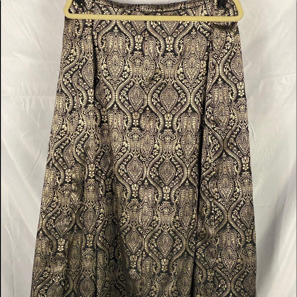 Lela Rose for LB collab gold hi low skirt - Picture 3 of 3